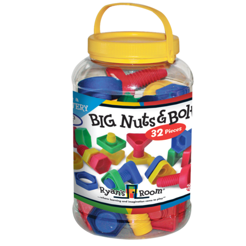 Big Nuts And Bolts 32 Pcs In Jar