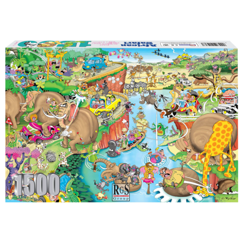 African Safari 1500 Piece Jigsaw Puzzle | Have Fun And Find Bokkie 20 Times In The Completed Puzzle