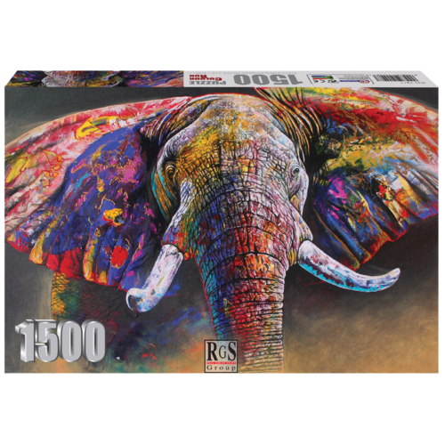 Colour Run 1500 Piece Jigsaw Puzzle | Elephant Charisma!