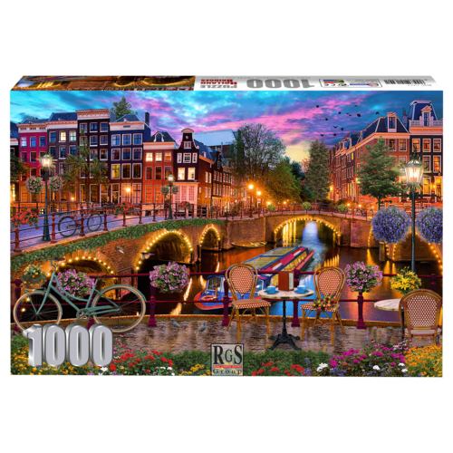 Holland Bridge 1000 piece Jigsaw Puzzle| A romantic evening view of Holland bridges.
