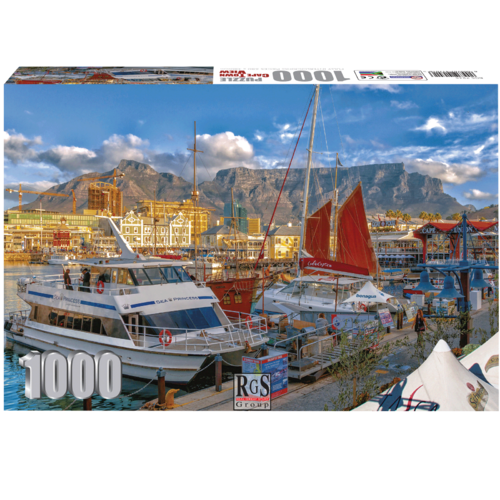 Capetown View 1000 Piece Jigsaw Puzzle | Boats Are Doicked At Cape Town V And A Waterfront