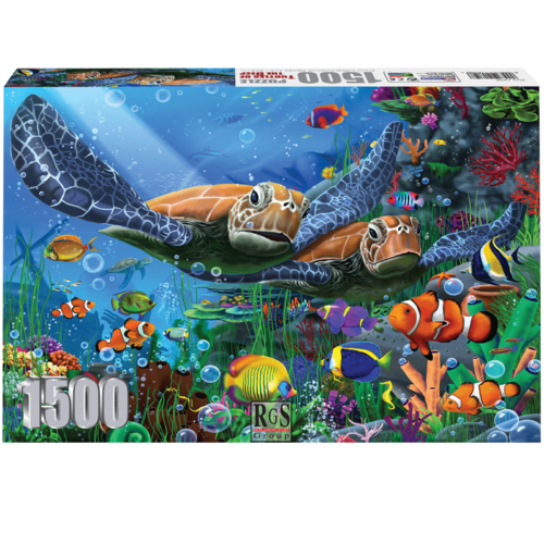 Turtles Of The Deep 1500 Piece Jigsaw Puzzle | Beautiful Sea Creatures!