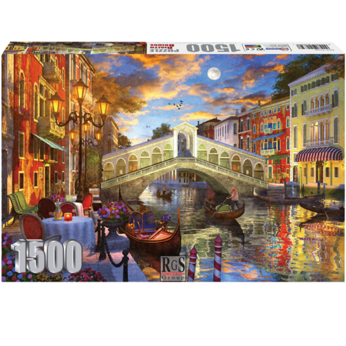 Rialto Bridge 1500 Piece Jigsaw Puzzle Travel In A Gondola Through Venice!