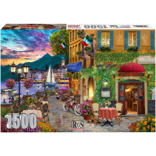 Italian Fascino 1500 Piece Jigsaw Puzzle | Succumb to the charm of the Italian city on the coast!
