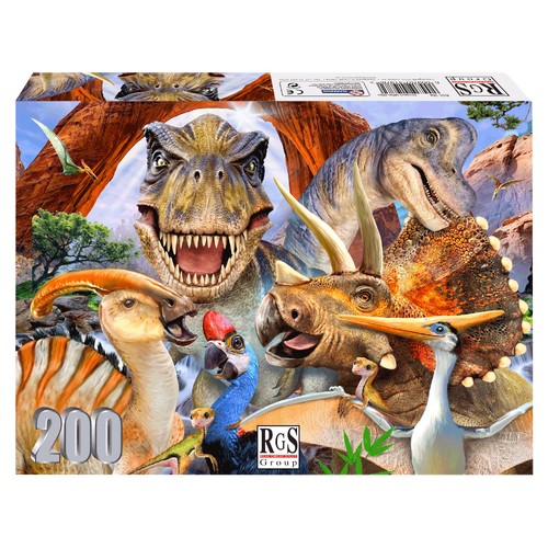 Dinosaurs Selfie 200 Piece Jigsaw Puzzle