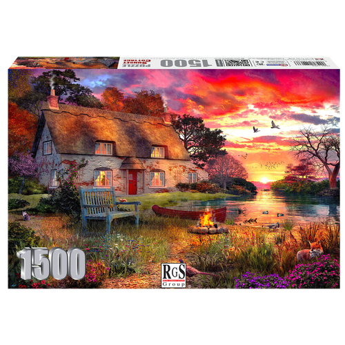 Sunset Cottage 1500 Piece Jigsaw Puzzle