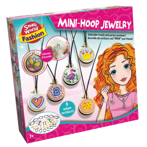 Mini-Hoop Jewelry | Embroider your own mini picture pendants