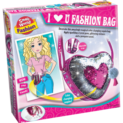 I Love U Fashion Bag - With Colour Changing Sequins