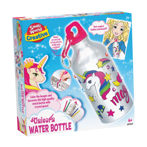 Unicorn Water Bottle - Colour in your own unicorn water bottle