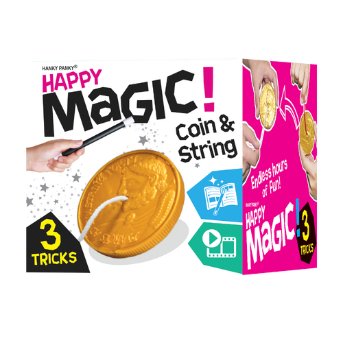 Happy Magic Coin & String 3 Tricks