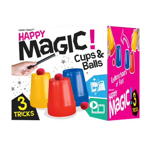 Happy Magic Cups & Balls 3 Tricks