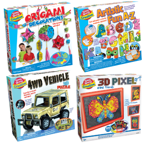 Small World Creative Pack - Origami A-Z Artistic Fun 3D Puzzle 4Wd Pixel Art