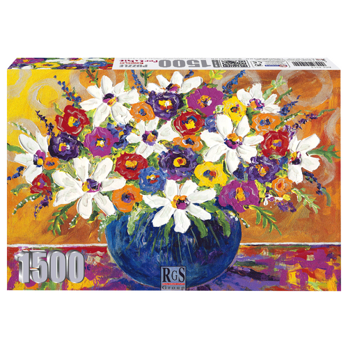 Flowers by Portchie 1500 Piece Jigsaw Puzzle