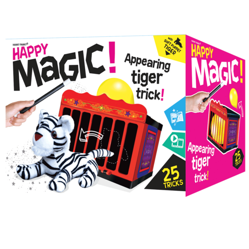 Happy Magic Production Tiger Cage Magic Trick Set -25 Magic Tricks